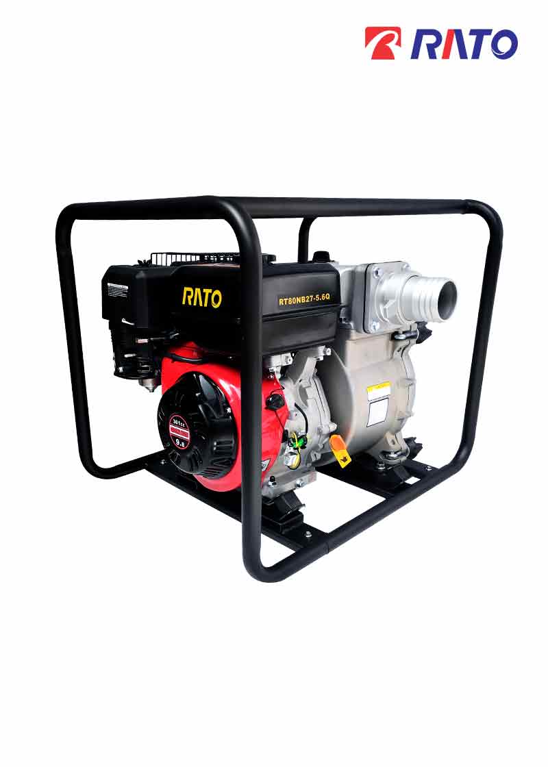 Motobomba RATO RT80NB27 (3″) – «Tragasólidos» - Imagen 2